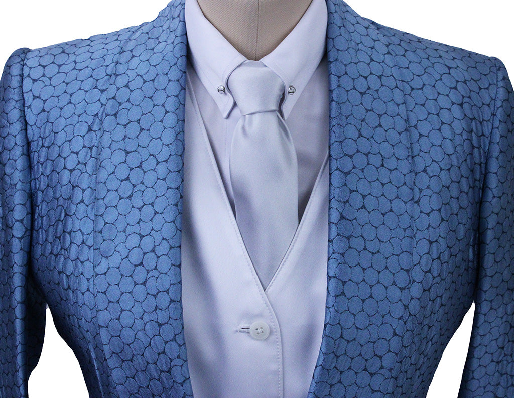 Day Coat Frierson Blue Bubble Sheen