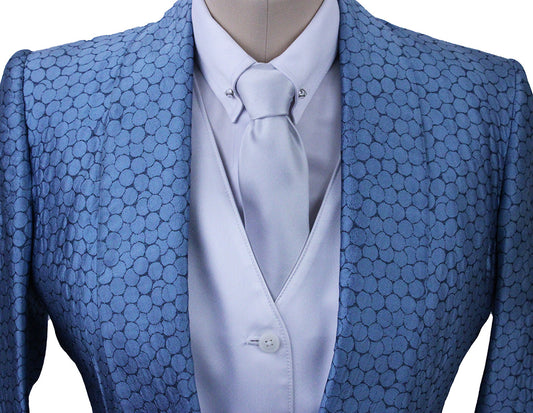 Day Coat Frierson Blue Bubble Sheen