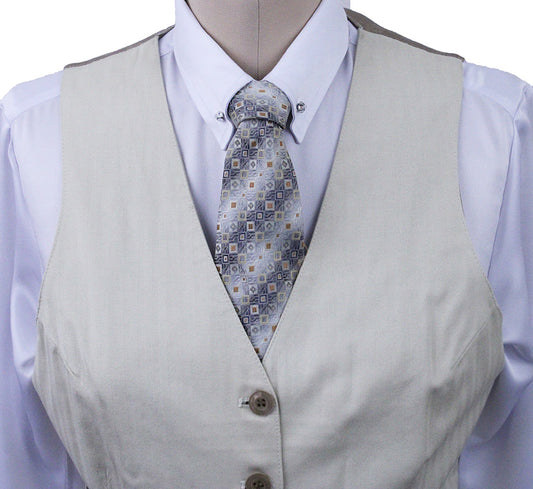 Vest Becker Brothers Cream Herringbone