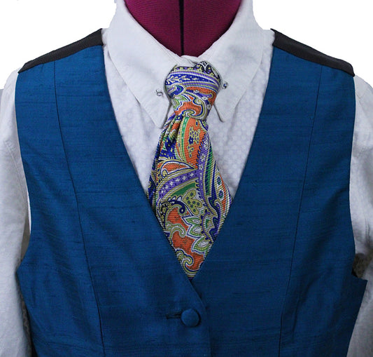 Vest Chavez Aqua Silk
