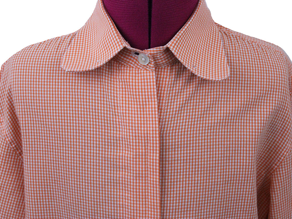 Shirt Orange GIngham