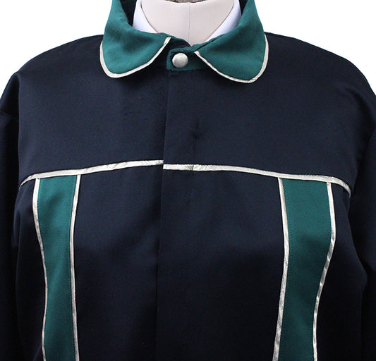 Road Silks Black, Emerald and Gold with Hat