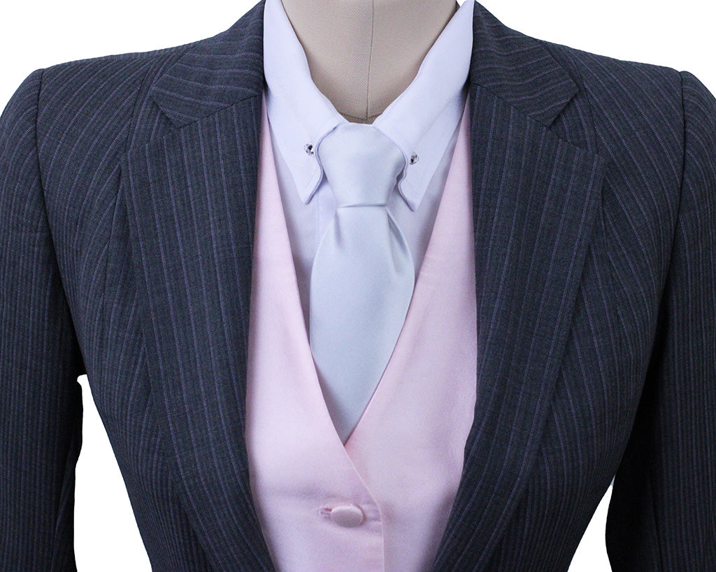 Day Suit Frierson Steel Grey with Purple Pinstripe