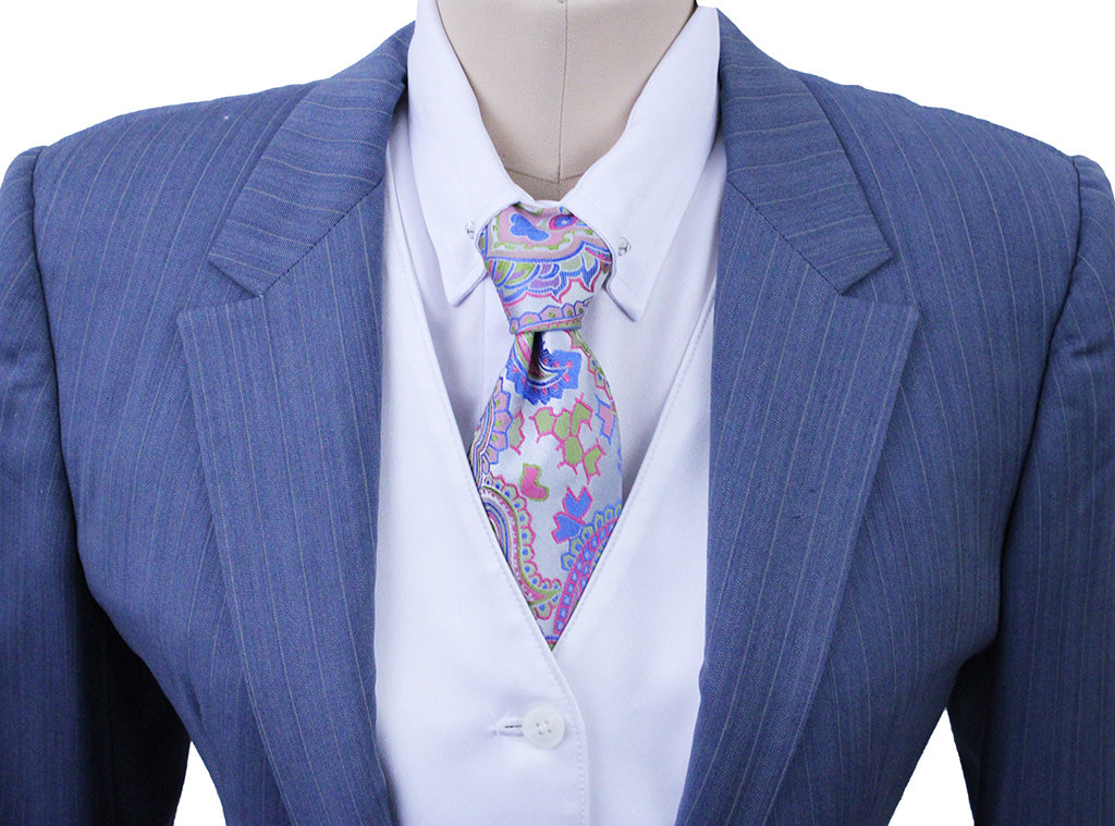 Day Suit DeRegnaucourt Light Blue with Wheat Pinstripe
