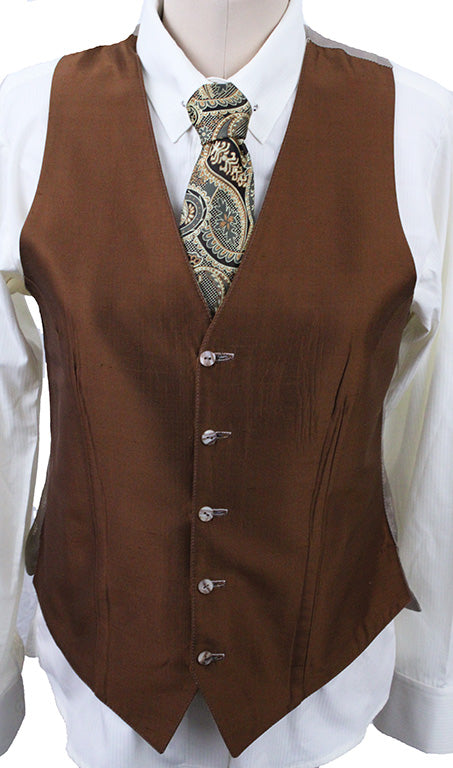 Vest Reversible Cream and Copper