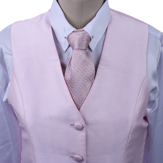 Vest Marsha DeArriaga Pink Sateen