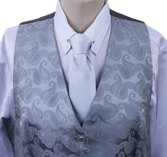 Vest DeRegnaucourt Silver Paisley