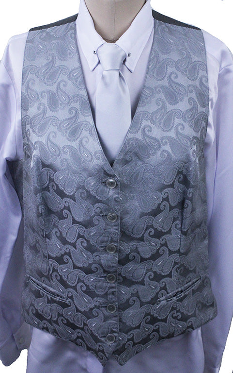 Vest DeRegnaucourt Silver Paisley