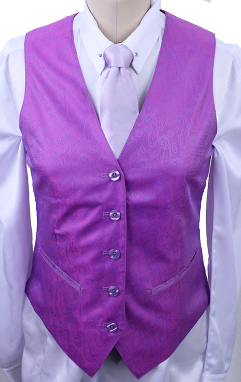 Issued By Ellie May Magenta Paisley Vest