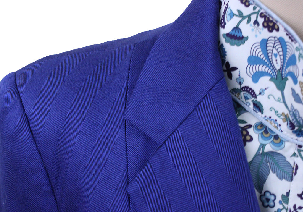 Hunt Coat Becker Brothers Royal Blue Herringbone