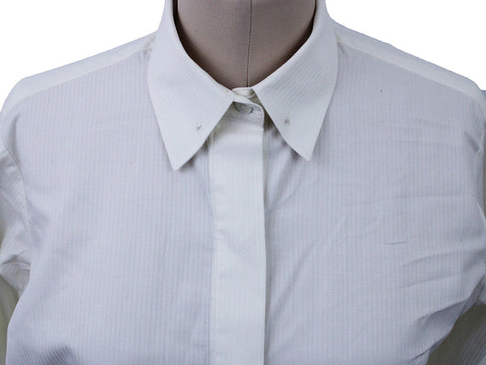 Shirt Issued By Ellie May Cream Mini Herringbone