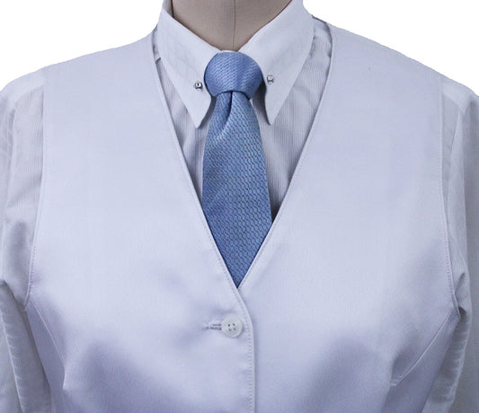 Vest Issued By Ellie May White Satin