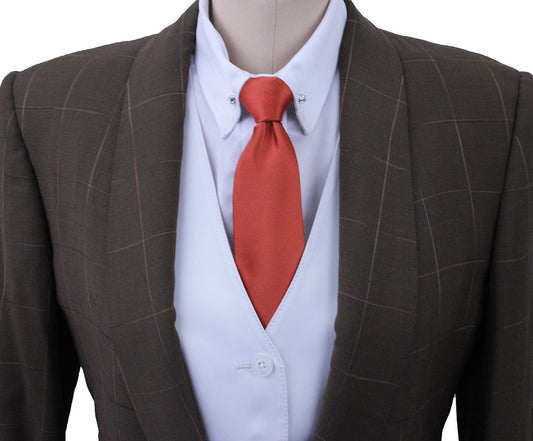 Day Coat DeRegnaucourt Chocolate with Fire Windowpane