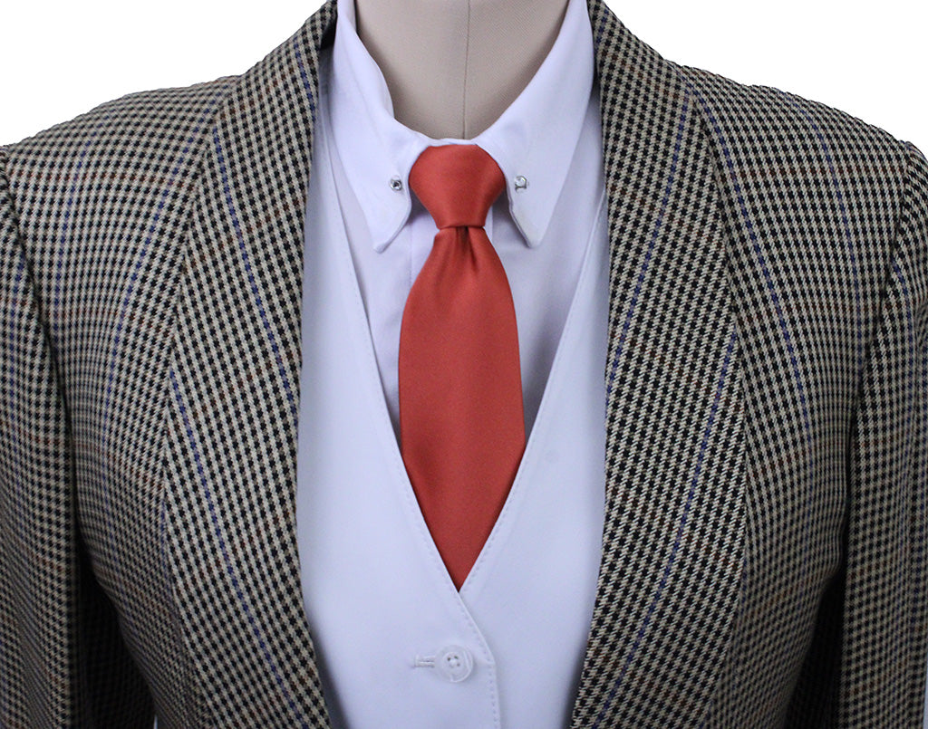 Day Coat Carl Meyers Tan with Black and Blue Houndstooth