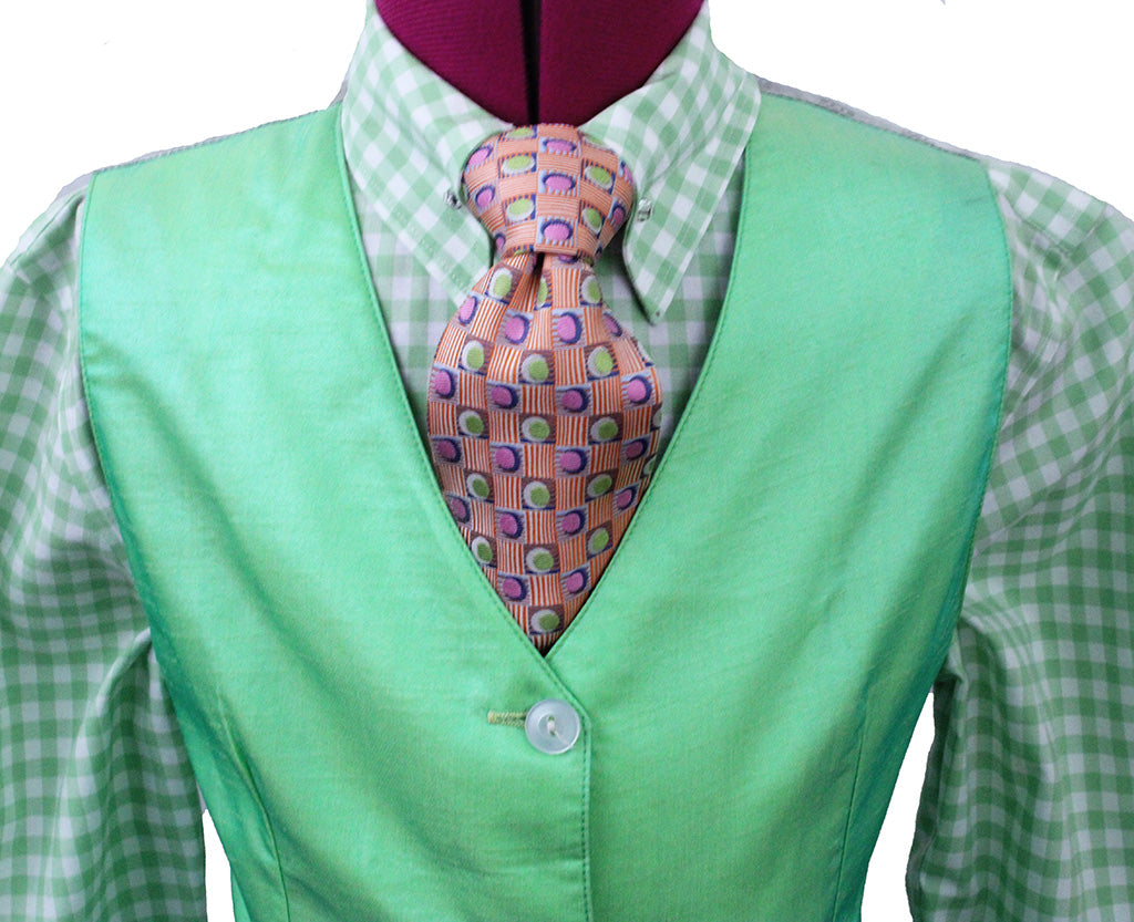 Vest Hartmeyer Lime Green Sateen