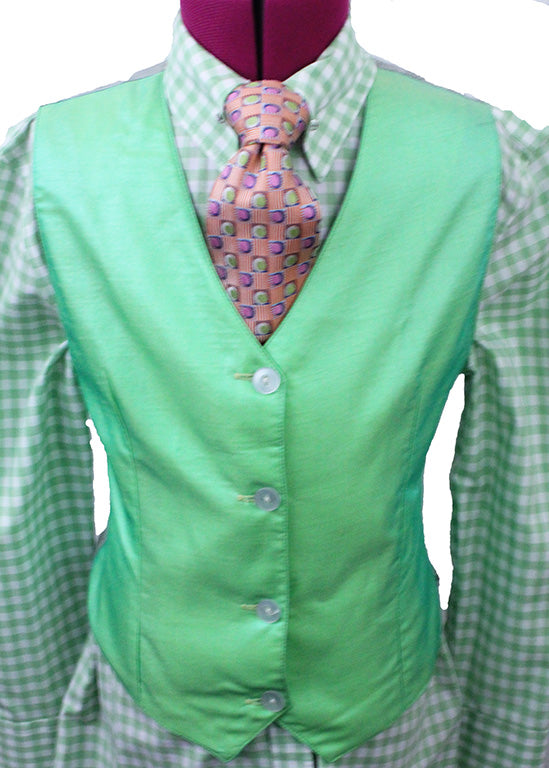 Vest Hartmeyer Lime Green Sateen