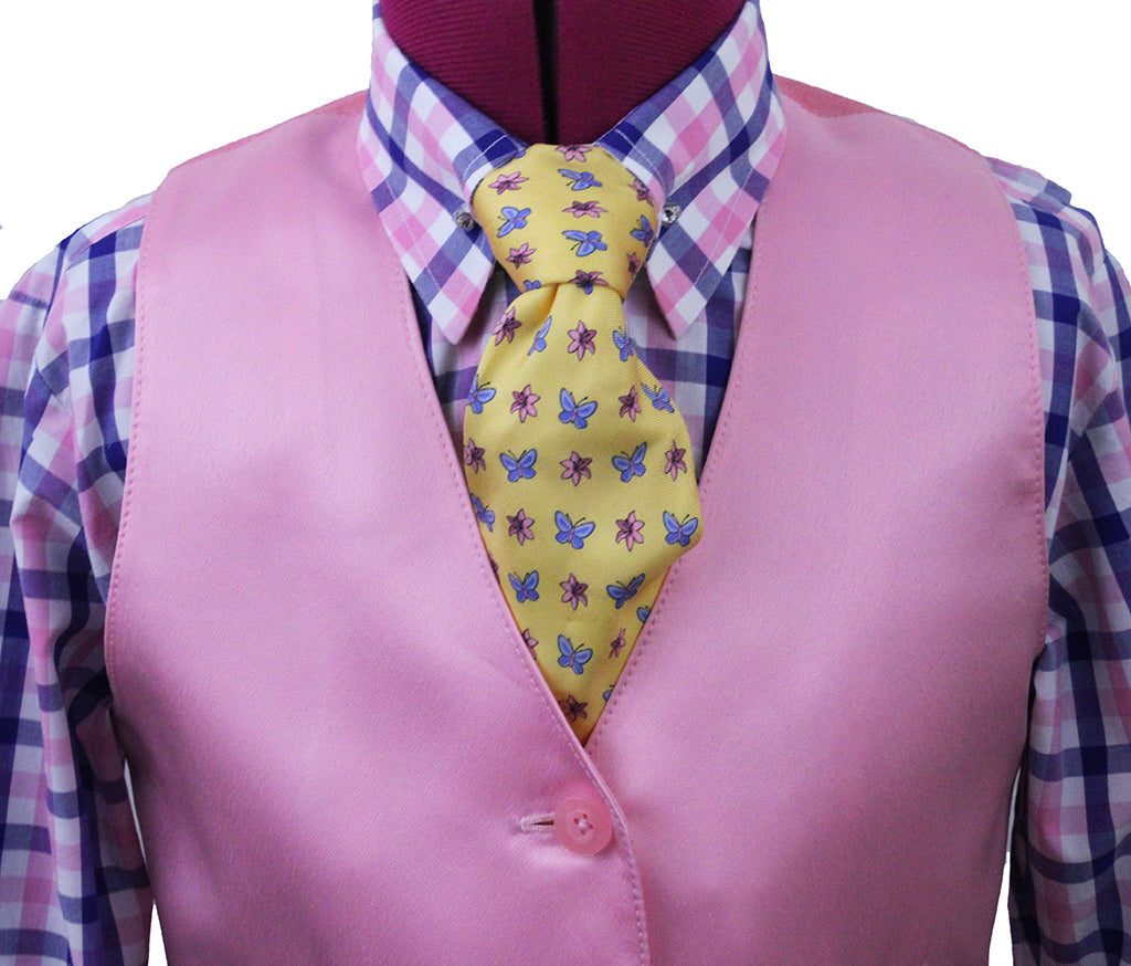 Vest Issued By Ellie Pink Satin