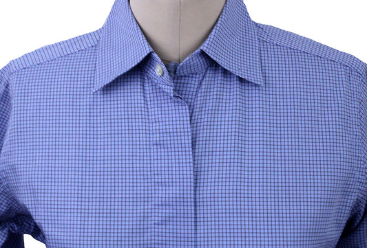 Shirt DeRegnaucourt Blue with Brown Box