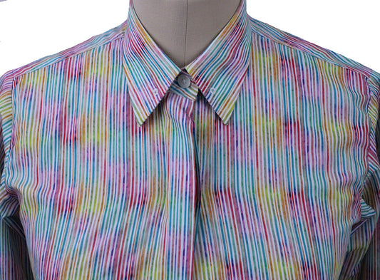 Shirt Issued By Ellie May Multi-Colored Stripe