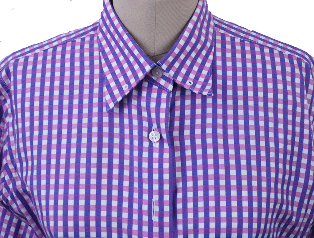 Shirt Show Season Purple and Pink Box Check