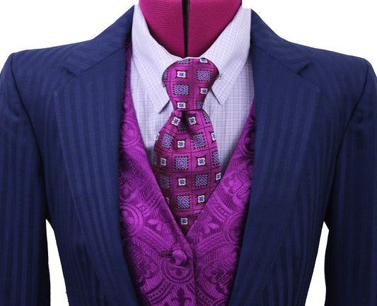 Day Suit Hawkewood Medium Blue Shadow Stripe