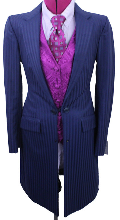 Day Suit Hawkewood Medium Blue Shadow Stripe