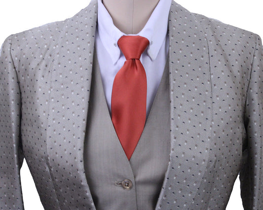 Day Coat Becker Brothers Champagne with Dot and Box Brocade