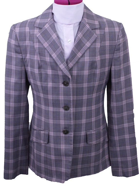 Hunt Coat Issued By Ellie May Pink Plaid with Blue Windowpane