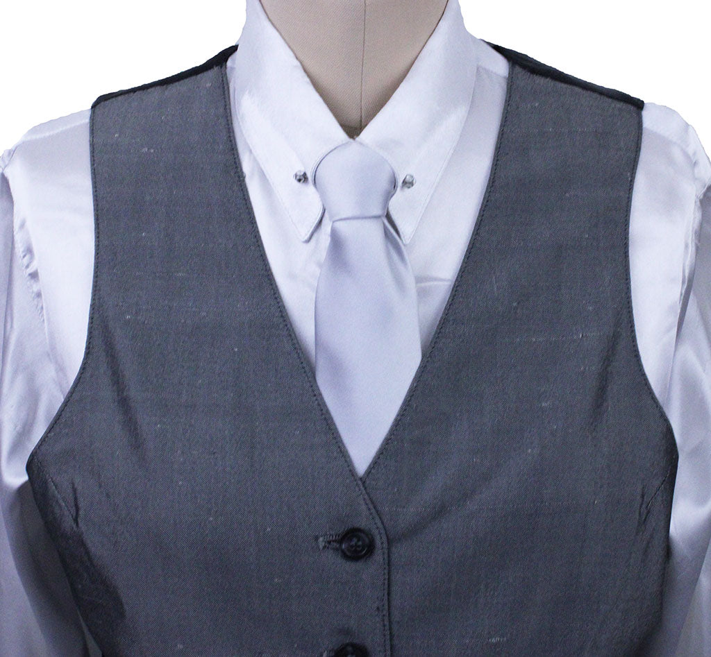 Vest Carl Meyers Silver Sateen