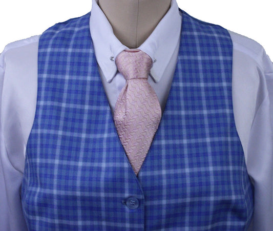Vest Becker Brothers Blue Box Plaid