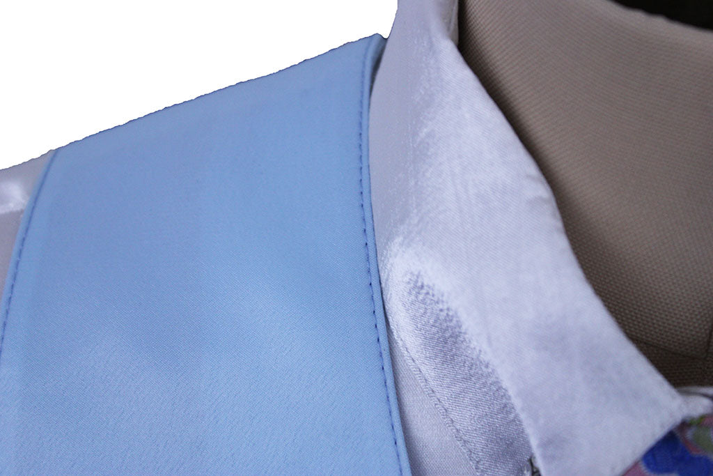 Issued By Ellie May Sky Blue Satin Vest