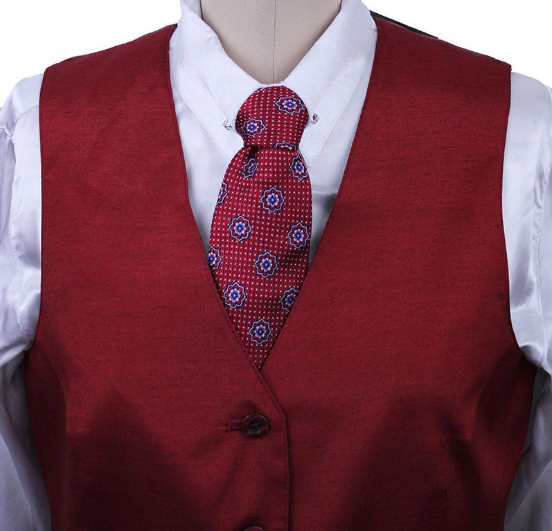 Issued By Ellie May Brick Red Sateen Vest