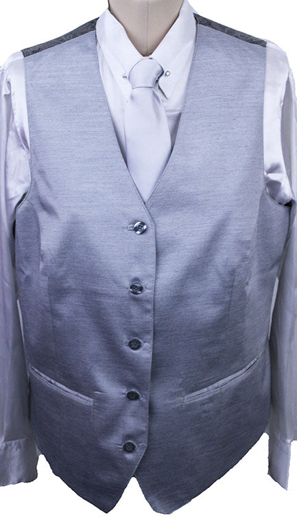 Issued By Ellie May Silver Sateen Vest