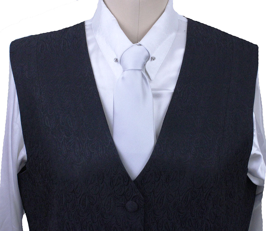 Vest Marsha DeArriaga Black Paisley