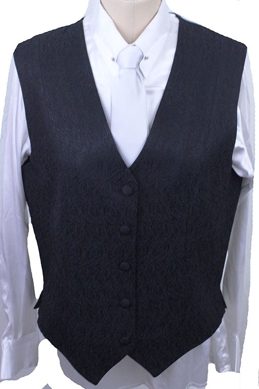 Vest Marsha DeArriaga Black Paisley
