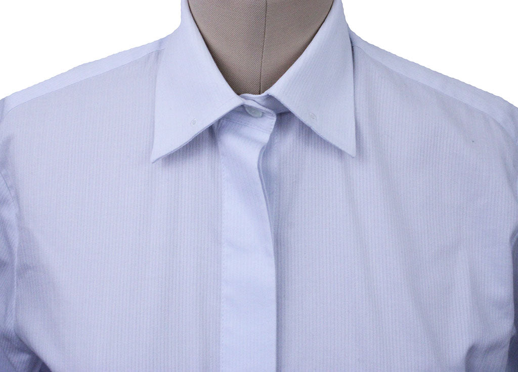 Shirt Issued By Ellie May White Thin Shadow Stripe