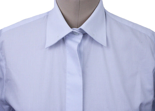 Shirt Issued By Ellie May White Thin Shadow Stripe