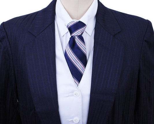 Day Suit JLC Navy Shadow Stripe