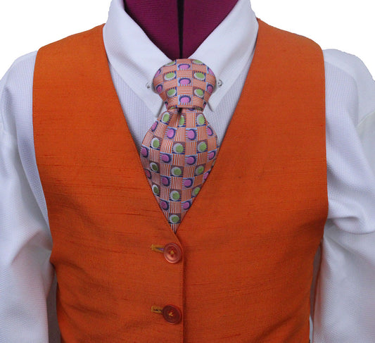 Vest DeRegnaucourt Orange Silk