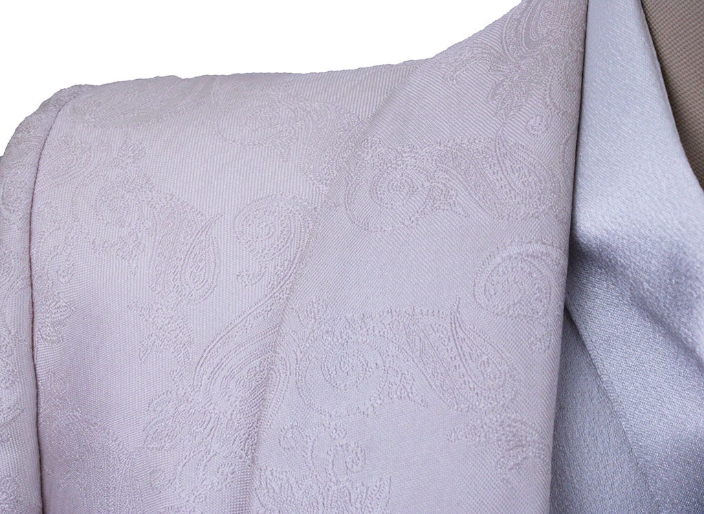 Day Coat Becker Brothers Pale Pink Paisley Brocade