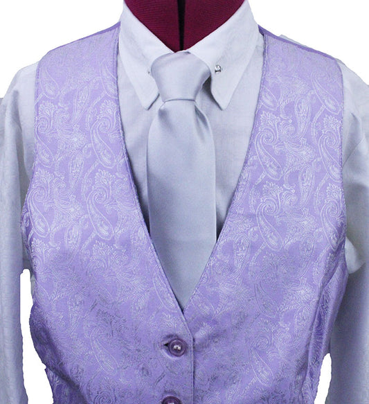 Vest Becker Brothers Lavender Paisley