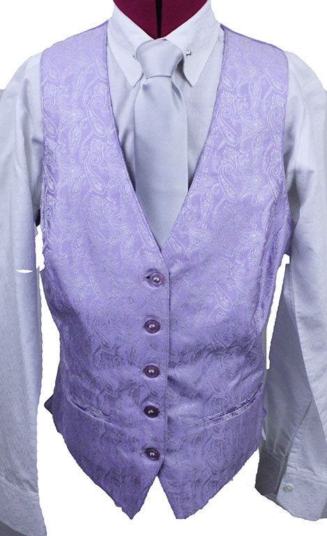 Vest Becker Brothers Lavender Paisley