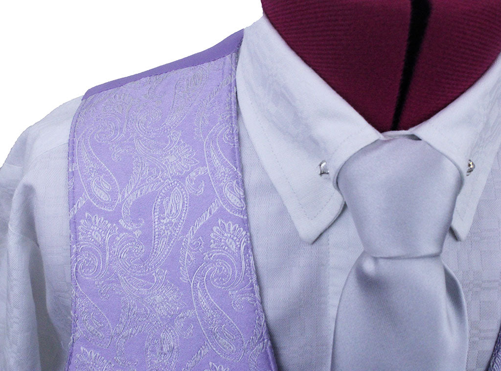 Vest Becker Brothers Lavender Paisley
