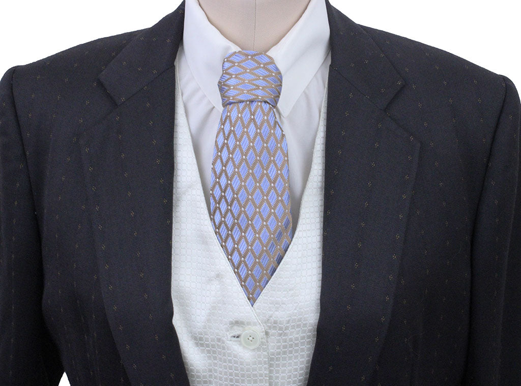 Day Suit Carl Meyers Brown with Gold Diamond Pinstripe