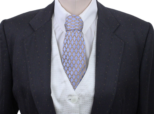 Day Suit Carl Meyers Brown with Gold Diamond Pinstripe