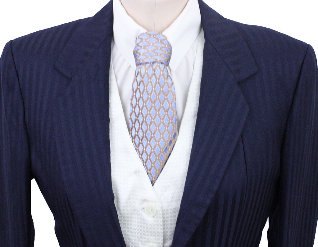 Day Suit Marsha DeArriaga Navy Shadow Stripe
