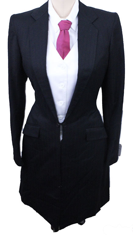 Day Suit Frierson Black Thin Shadow Stripe