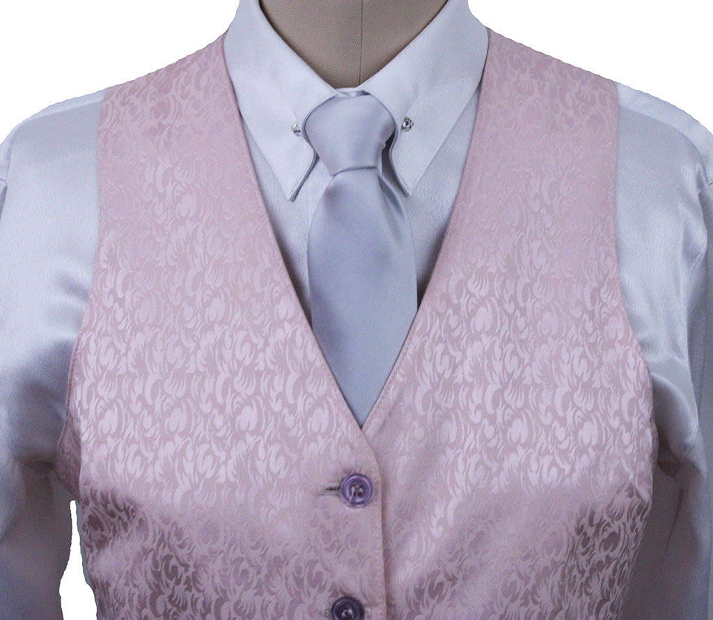 Vest Becker Brothers Pale Pink Paisley