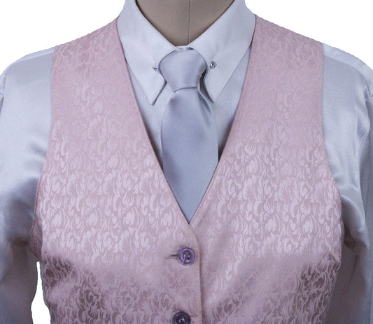 Vest Becker Brothers Pale Pink Paisley