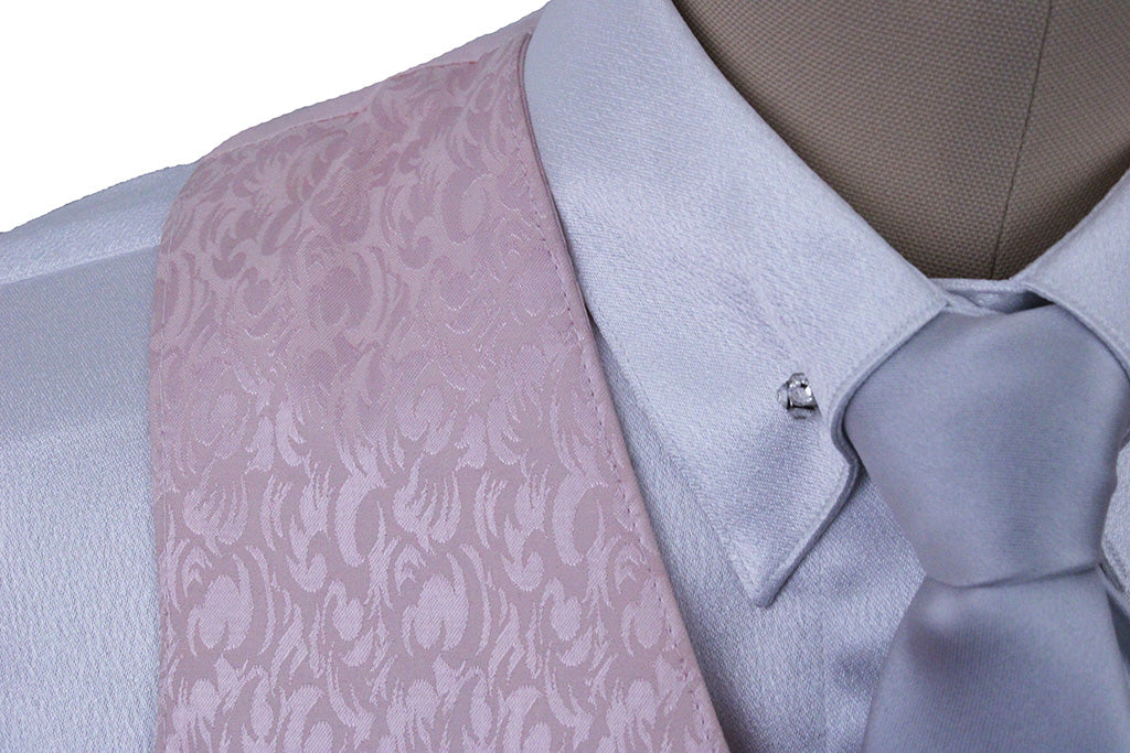 Vest Becker Brothers Pale Pink Paisley